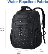 KROSER 18.4" Férfi Laptop Hátizsák USB Töltőporttal, Vízálló Munka és Utazási Táska 2