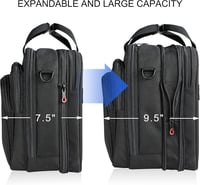 KROSER 18 Inch Laptop Táska 17.3" Vízálló Válltáska Utazáshoz Munkához Iskolához 4
