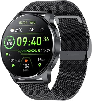 Krostming Okosóra Férfi Női Telefonos 360x360 IP67 Vízálló 20 Sport Mód