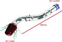 Krtopo 76mm Hideglevegő Bevezető Kit Alumínium - Autó, Sedan, SUV, Teherautó 7