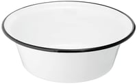Smaltovaná misa Krüger - bielo-čierna - 32 cm 1