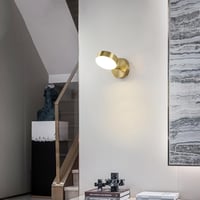 KRUIHAN LED Fali Lámpa 350° Forgó Modern Három Szín Hálószoba Nappali Fürdőszoba 7