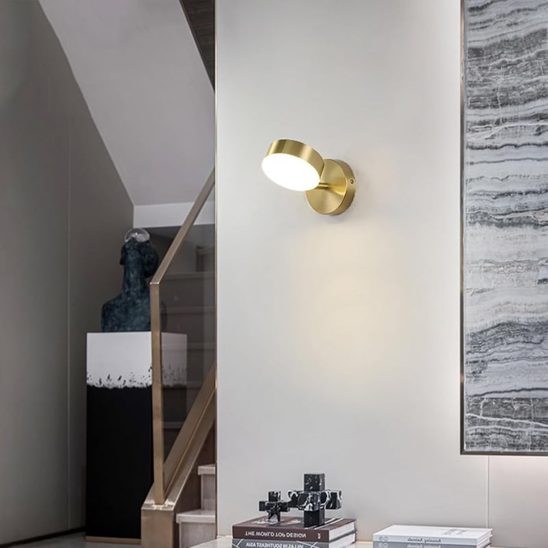 KRUIHAN LED Fali Lámpa 350° Forgó Modern Három Szín Hálószoba Nappali Fürdőszoba