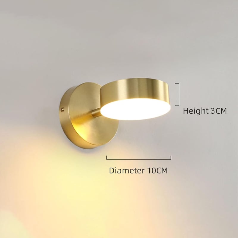 KRUIHAN LED Fali Lámpa 350° Forgó Modern Három Szín Hálószoba Nappali Fürdőszoba