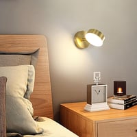 KRUIHAN LED Fali Lámpa 350° Forgó Modern Három Szín Hálószoba Nappali Fürdőszoba 2