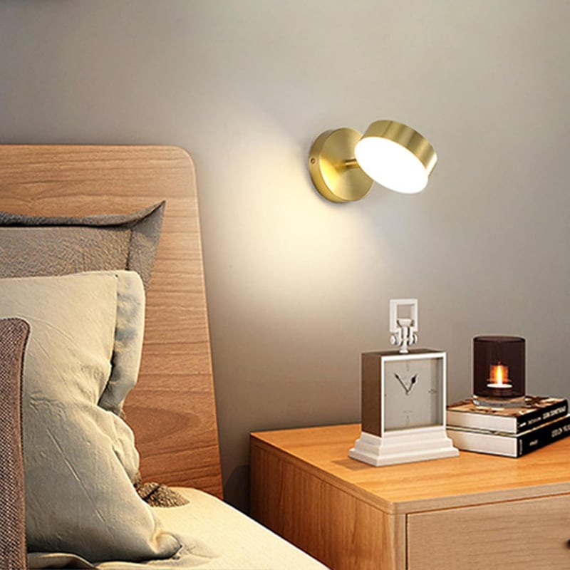 KRUIHAN LED Fali Lámpa 350° Forgó Modern Három Szín Hálószoba Nappali Fürdőszoba