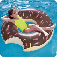 Colac de înot pentru adulți KRUMAD 105 cm, Inel gonflabil pentru înot cu design modern, pentru plajă și piscină 8