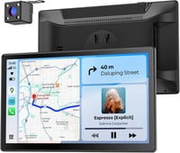Krunia 9 Inch Wireless CarPlay Display 60FPS Android Auto GPS Navigáció Mágneses Tartó 1