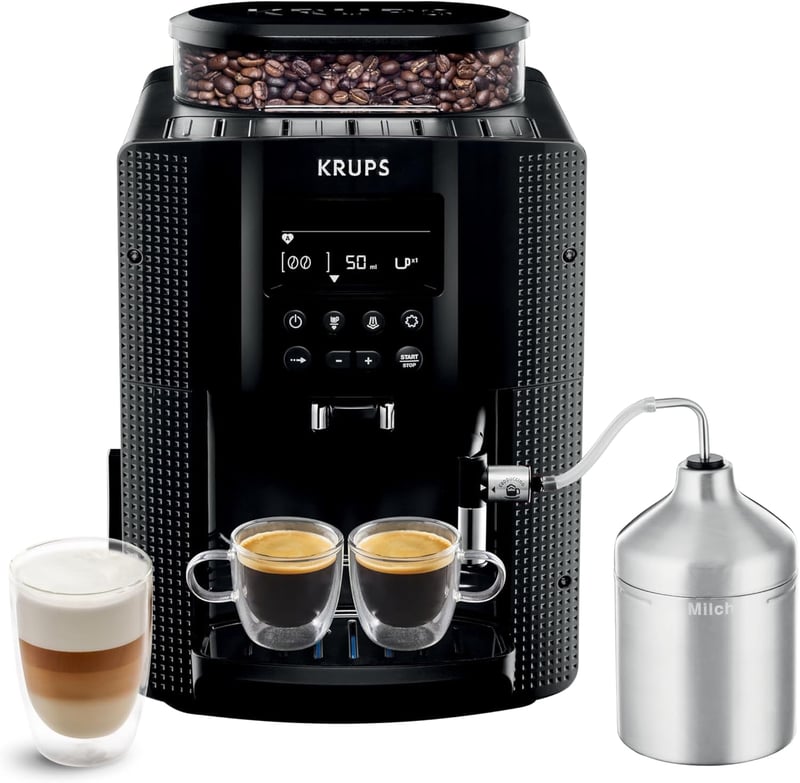 KRUPS automata kávéfőző 1,8 l 15 bar AutoCappuccino rendszer LCD kijelzővel