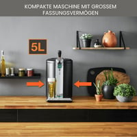 Krups BeerTender Sörcsap Fekete Edition 5 literes Heineken Hordókhoz Jelzőfénnyel 4