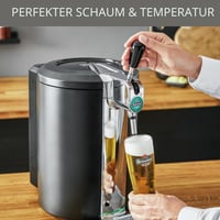 Krups BeerTender Sörcsap Fekete Edition 5 literes Heineken Hordókhoz Jelzőfénnyel 3