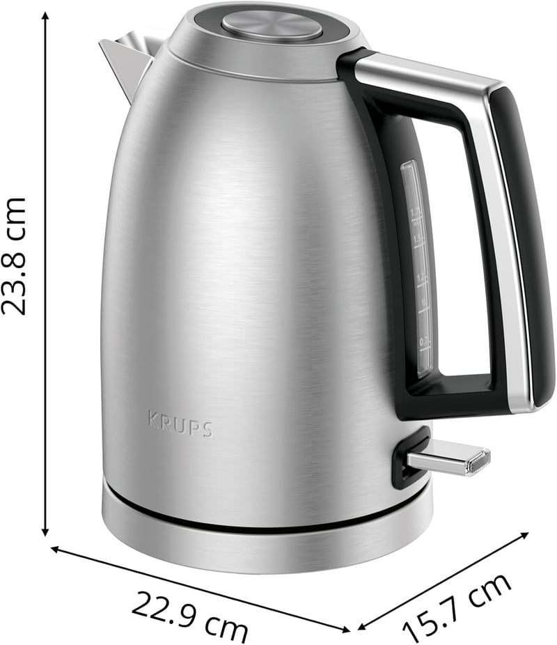 KRUPS BW552D Elektromos Vízforraló Rozsdamentes Acél 1,7L Automata Kikapcsolás
