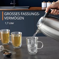KRUPS BW552D Elektromos Vízforraló Rozsdamentes Acél 1,7L Automata Kikapcsolás 4