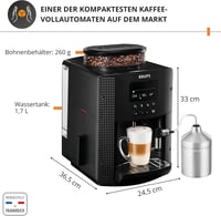 KRUPS automata kávéfőző 1,8 l 15 bar AutoCappuccino rendszer LCD kijelzővel 2