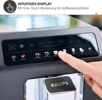 Plnoautomatický kávovar KRUPS Evidence One EA895N10 s hadičkou na mlieko, 12 kávových špecialít, funkcia pre 2 šálky, farebný displej, certifikát TÜV, čierny 3