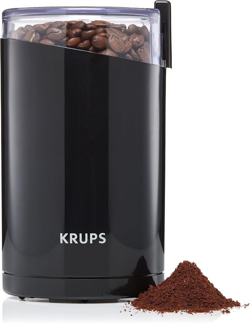 Krups F20342 Kávédaráló és Fűszermalom 2 az 1-ben, Rozsdamentes Acél, 75g