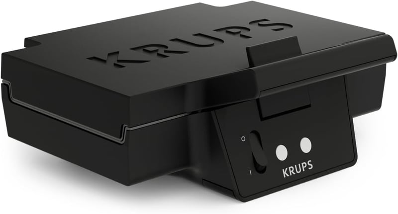 Krups FDK 451 szendvicssütő 850W fekete, 25x12cm grillezőlappal