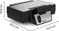 Krups FDK Iconic 850W gofrisütő kerámia bevonattal, függőleges tárolás, fekete 7