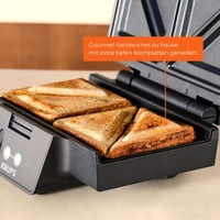KRUPS FDK461 szendvicssütő kerámia bevonattal 850W fekete 4