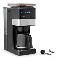 Kávovar s filtrom KRUPS Grind Aroma XL KM842810 – kónický mlynček, digitálny ovládací panel, 1,5 l, funkcia udržiavania teploty, sklenená kanvica, čierna/nehrdzavejúca oceľ 1