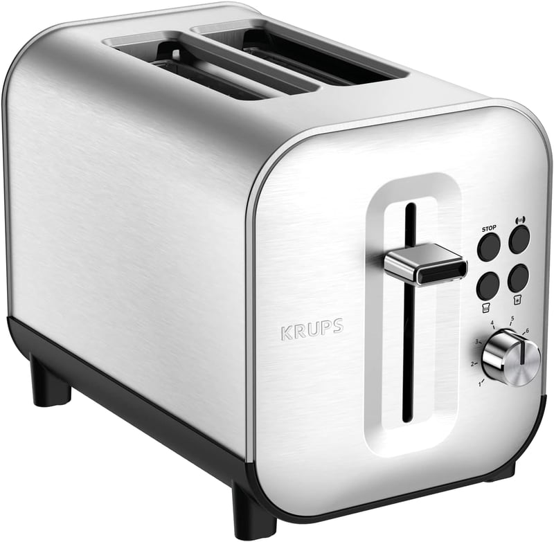 Krups KH682D Excellence kenyérpirító 8 fokozat 2 szeletes rozsdamentes acél