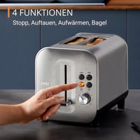 Krups KH682D Excellence kenyérpirító 8 fokozat 2 szeletes rozsdamentes acél 3
