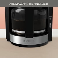 Krups KM321 Proaroma Plus 10 csészés kávéfőző, 1100W, fekete rozsdamentes acél 4