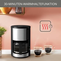 Krups KM321 Proaroma Plus 10 csészés kávéfőző, 1100W, fekete rozsdamentes acél 3
