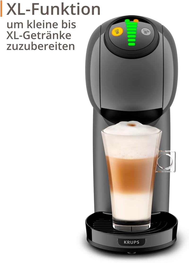 KRUPS Nescafé Dolce Gusto Genio S kapszulás kávéfőző, 15 bar, kompakt, antracit