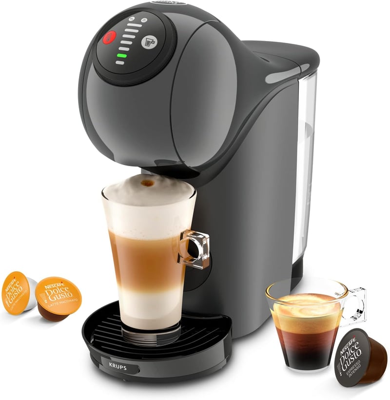 KRUPS Nescafé Dolce Gusto Genio S kapszulás kávéfőző, 15 bar, kompakt, antracit