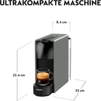 Krups Nespresso Essenza Mini szürke kapszulás kávéfőző 1260W 4