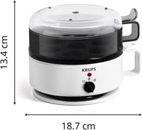 Krups Ovomat tojásfőző 7 tojáshoz melegentartó funkcióval fehér-fekete 8
