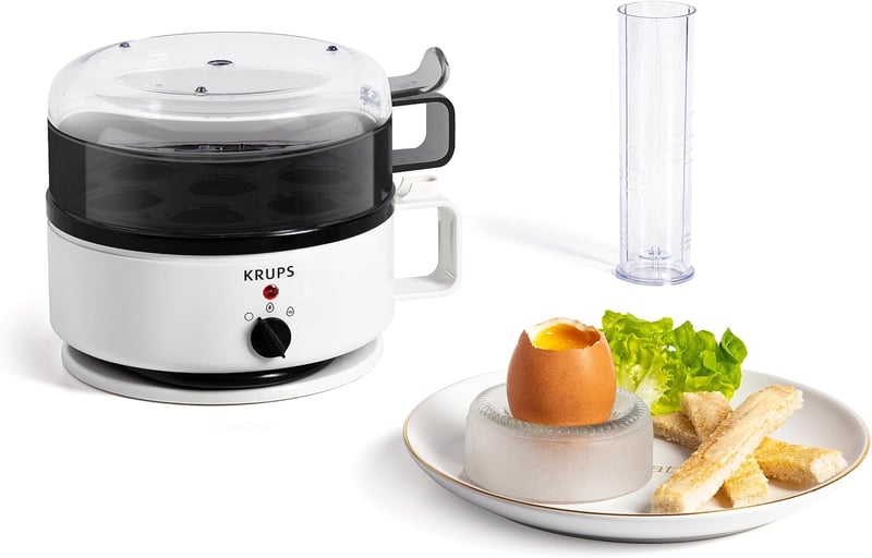 Krups Ovomat tojásfőző 7 tojáshoz melegentartó funkcióval fehér-fekete