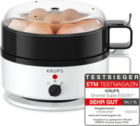Krups Ovomat tojásfőző 7 tojáshoz melegentartó funkcióval fehér-fekete 2