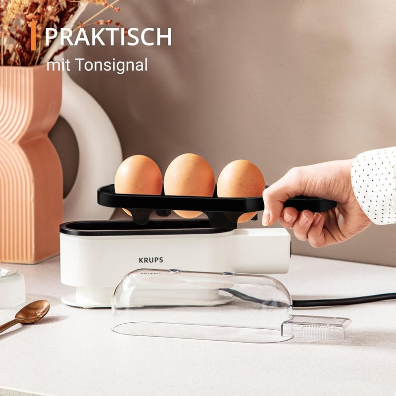 Krups Ovomat Trio tojásfőző 3 tojáshoz mérőpohárral és tojásvágóval
