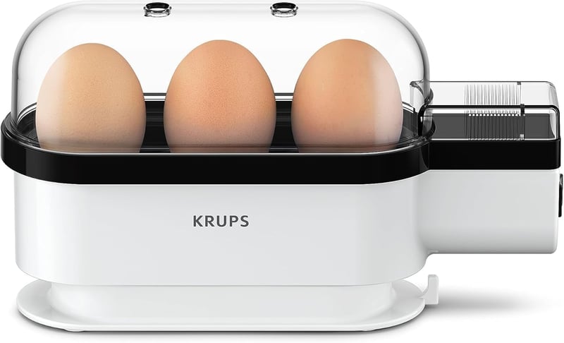 Krups Ovomat Trio tojásfőző 3 tojáshoz mérőpohárral és tojásvágóval