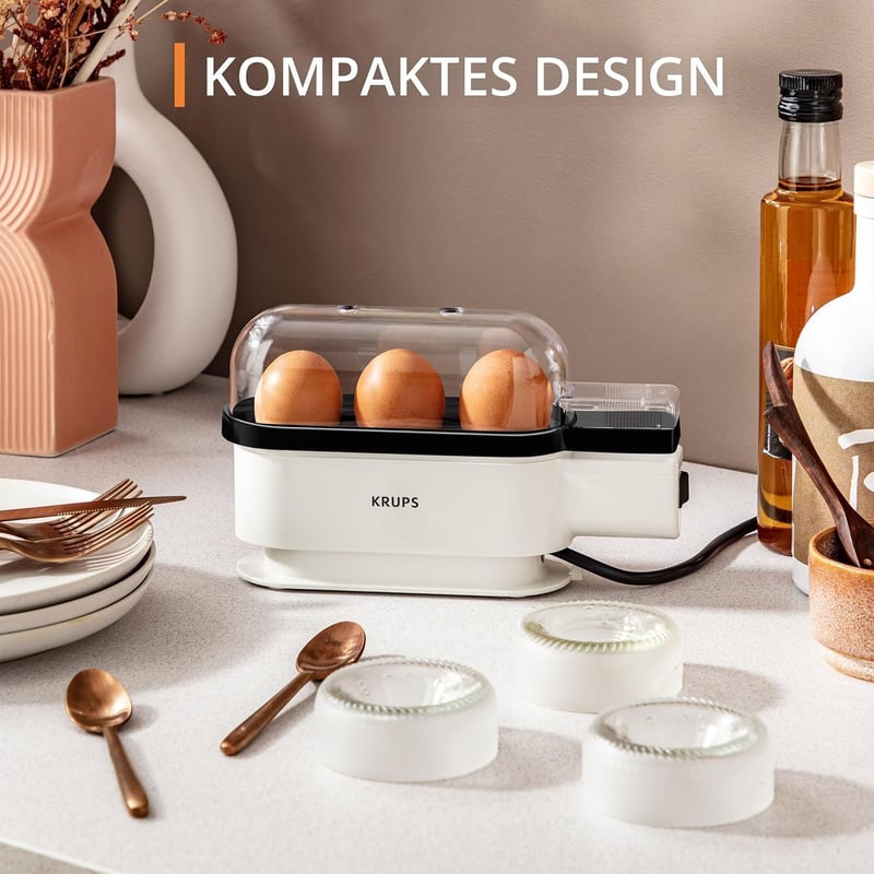 Krups Ovomat Trio tojásfőző 3 tojáshoz mérőpohárral és tojásvágóval