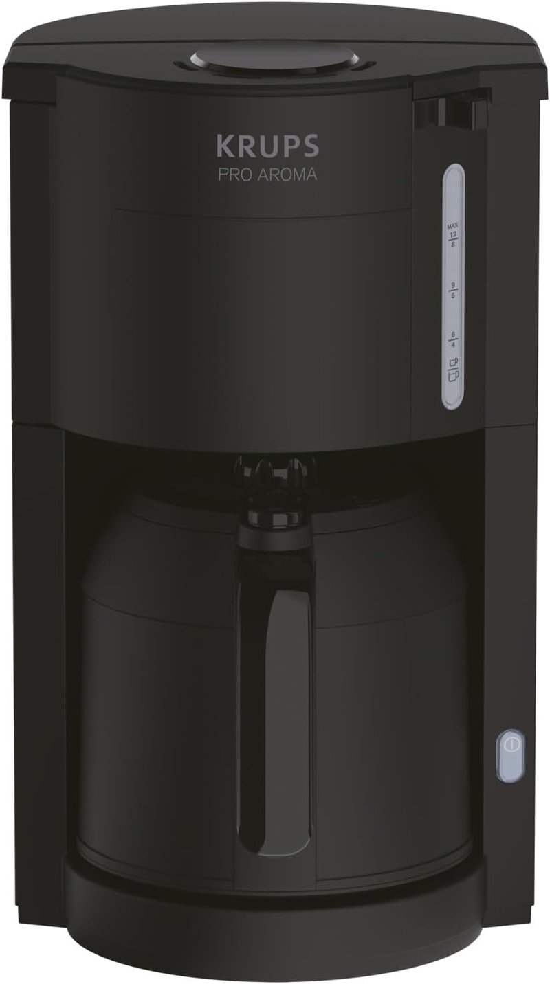 Krups ProAroma KM303810 Termikus Kávéfőző 800W 10-15 Csészéhez Fekete