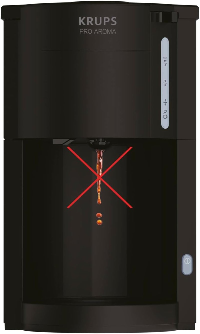 Krups ProAroma KM303810 Termikus Kávéfőző 800W 10-15 Csészéhez Fekete
