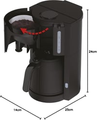Krups ProAroma KM303810 Termikus Kávéfőző 800W 10-15 Csészéhez Fekete 8