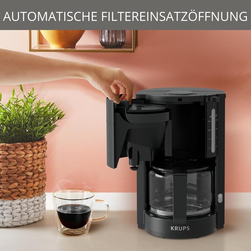 KRUPS ProAroma üveg kávéfőző 10 csészés 1050W