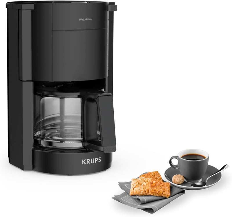 KRUPS ProAroma üveg kávéfőző 10 csészés 1050W
