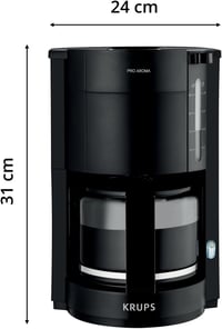KRUPS ProAroma üveg kávéfőző 10 csészés 1050W 9