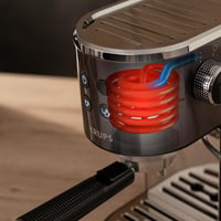 Espressor compact Krups Virtuoso+ XP444G, 15 bari, 3 filtre pentru cremă, duză de abur, negru 7