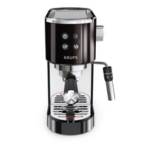 Espressor compact Krups Virtuoso+ XP444G, 15 bari, 3 filtre pentru cremă, duză de abur, negru 2