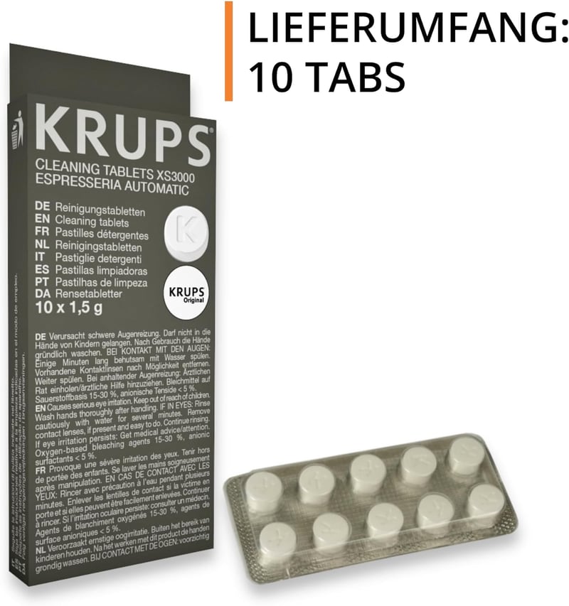 KRUPS XS 3000 Espresseria Automata Tisztító Tabletta