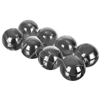 KRUZZEL Pétanque Szett 8 Fém Golyóval, Fa Célgolyóval és Mérőszalaggal - Hordozható Bocce Készlet Kertbe, Parkba, Kempingre 7