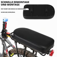 Scaun de Bicicletă pentru Copii KRYMXAR cu Căptușeală Groasă, Portbagaj Confortabil pentru Copii Mai Mari, pentru Excursii în Familie și Utilizare Zilnică 4