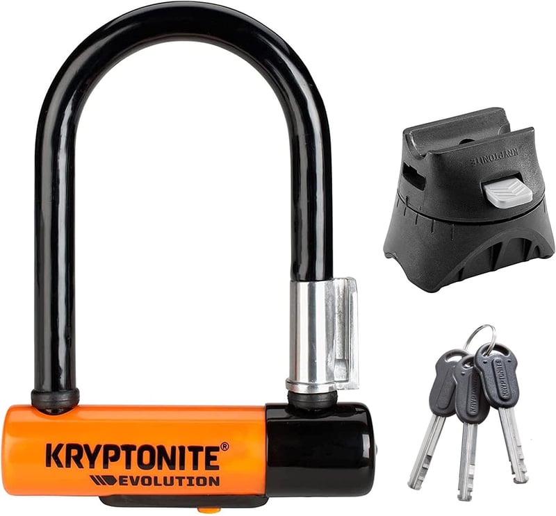 Antifurt U pentru bicicletă Kryptonite Evolution Mini-5 – Nivel de siguranță 7/10 – Antifurt bicicletă robust