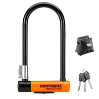Kryptonite Evolution Standard U-zámok z tvrdenej ocele 10,2x22,9 cm na bicykel, elektrobicykel, kolobežku a motocykel, úroveň zabezpečenia 8/10, s držiakom Flexframe, 1,59 kg 1